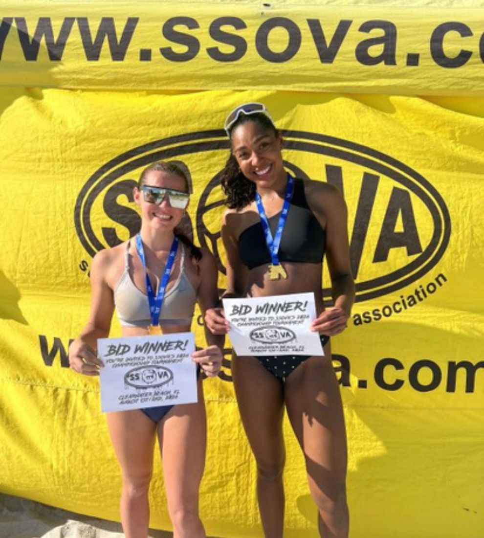 Coach Angel and Coach Ava Beach Volleyball